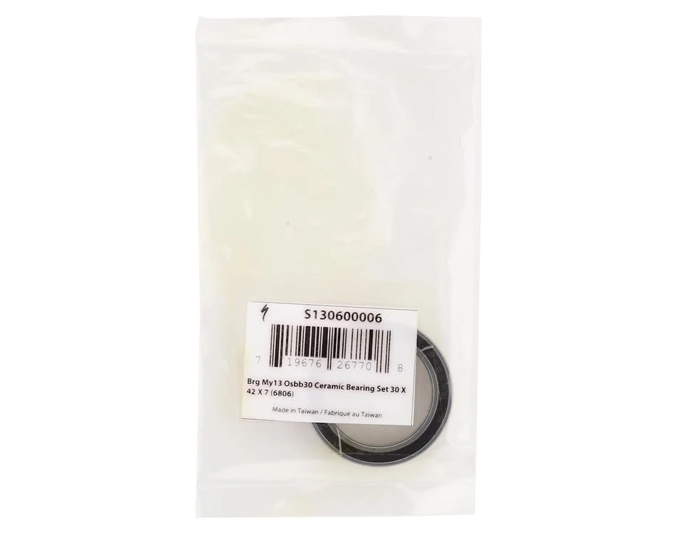 Specialized 2016+ Tarmac Bottom Bracket Ceramic Bearing (1) (30 x 42 x 7mm) (6806) Specialized 2016+ Tarmac Bottom Bracket Ceramic Bearing (1) (30 X 42 X 7mm) (6806) -Specialized Shop s130600006 1